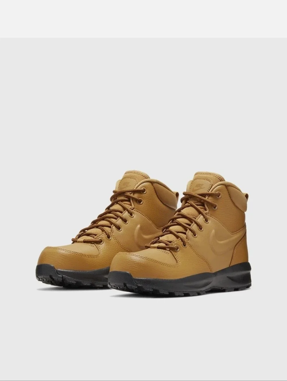 Nike Manoa LTR hiking boots Big Kids Size 4Y Wheat/black